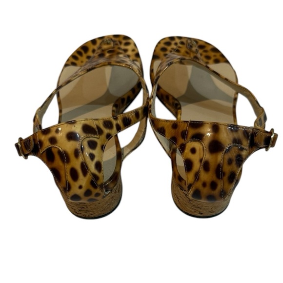 Taryn Rose Kat Patent Low-Wedge Thong Sandals Size 8.5 - Picture 5 of 8